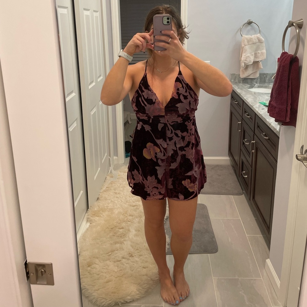 Size large velvet romper